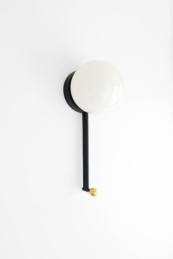 Hook Sconce with integrated hook