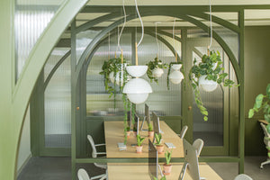 Hemisphere Pendant Planters, The Stow Brothers Office, London UK