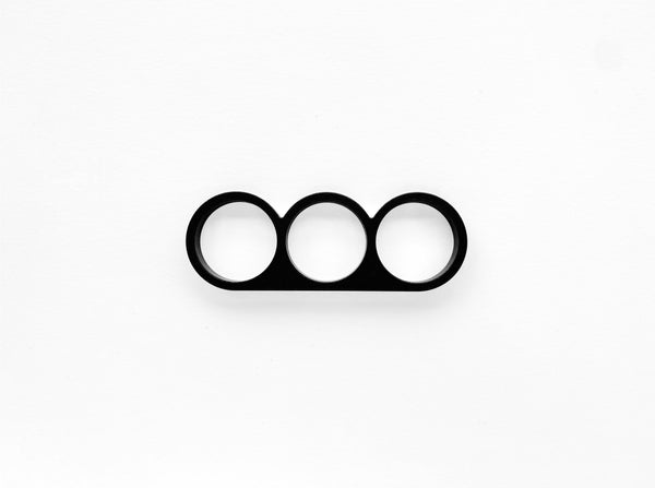 Punch cabinet pulls aluminum / brass