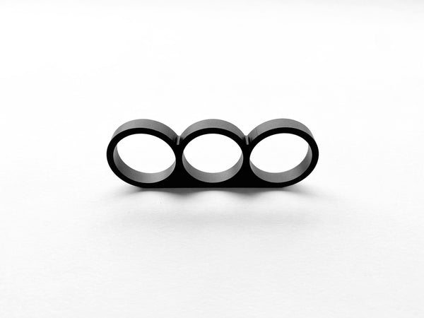 Punch cabinet pulls aluminum / brass