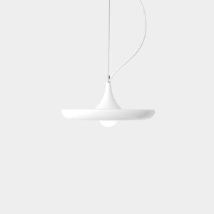 Babylon Light minimalist plantable pendant light made of aluminum with white powder coat finish