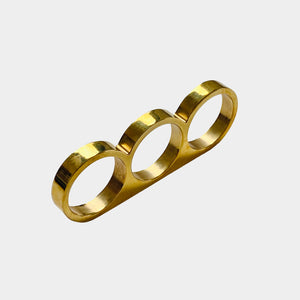Punch Cabinet Pull in polished brass is a knob for kitchen and bathroom drawers and cupboard doors